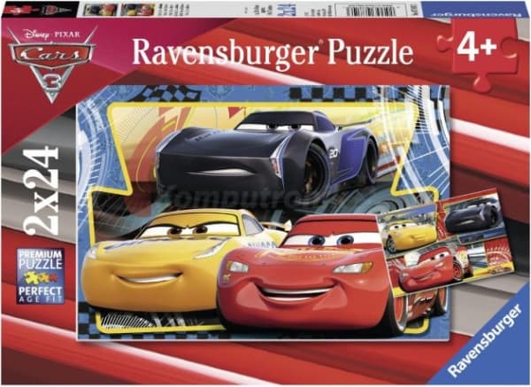 Ravensburger Puzzle 2x24 pieces Cars 3 Flash, Cruz, Jackson