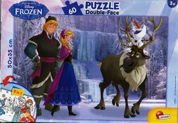 Leaf double-sided puzzle, 60el - Frozen (49295)