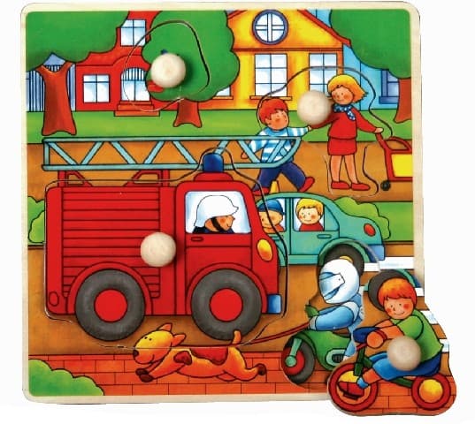 Brimarex TOP BRIGHT Wood en puzzle-Fire brigade