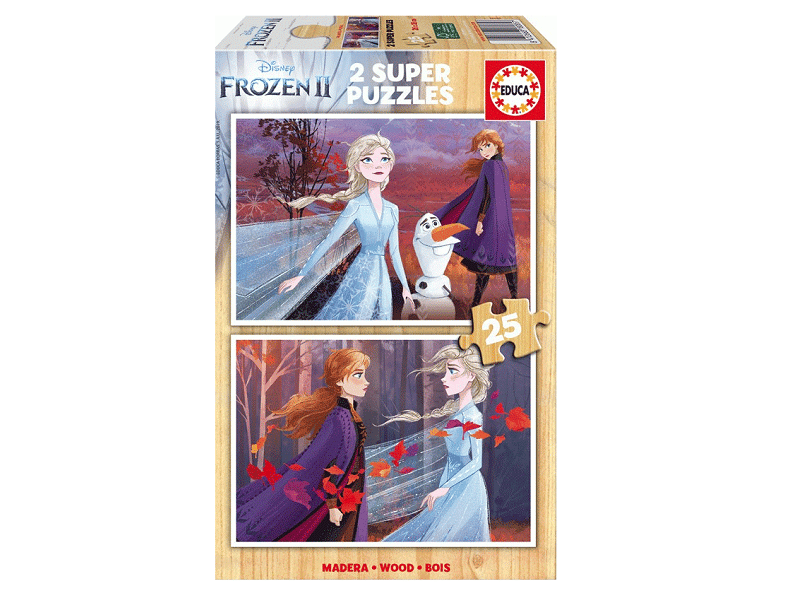 Educa Frozen 2 2x25 Wood
