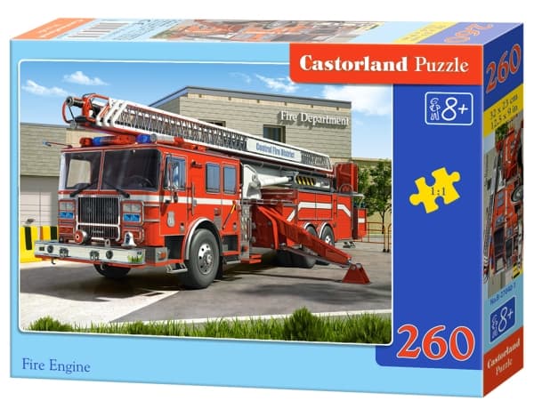 Castorland Fire Engine 260 pcs, Puslespill, 260 stykker, Kjøretøy, Barn og voksne, 9 år