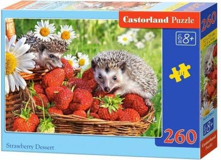 Castorland Strawberry Dessert 260 pcs, Puslespill, Fauna, Barn, Gutt/Jente, 8 år, Pinnsvin