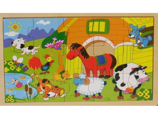 Brimarex BRIMAREX Wooden animals puzzle - 1551429