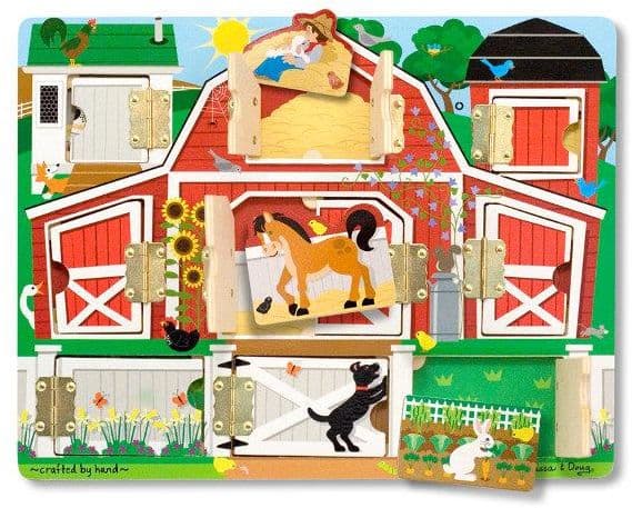 Melissa & Doug Educational magnetic board. Open and close. Farm (14592)
