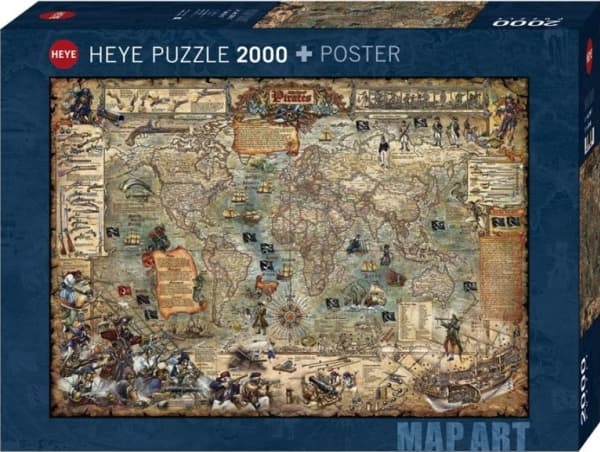 Heye Puzzle 2000 pieces - World of Pirates