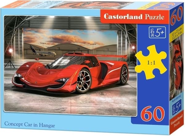 Castorland Puzzle 60 pieces - Hangar concept car (066162)