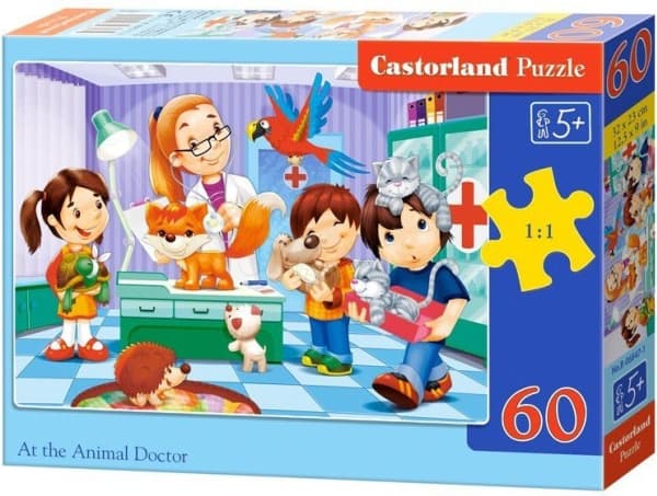 Castorland Puzzle A Visit to the Vet 60 items (06847)