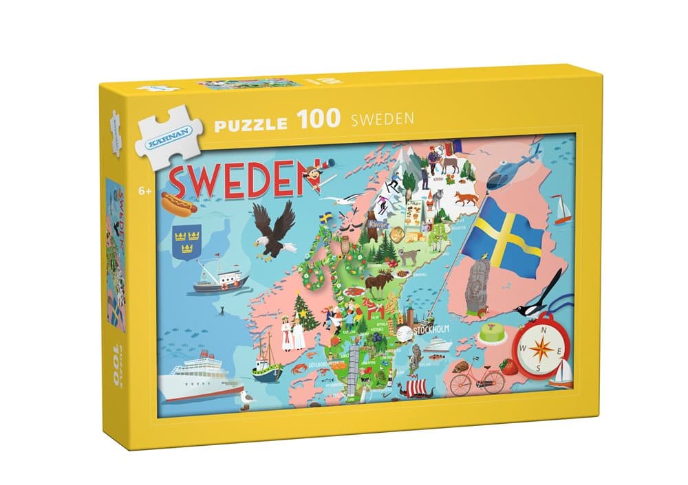 Sweden, Palapeli, 100 palaa, Egmont Kärnan