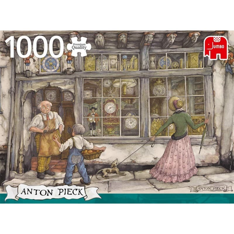 The Clock Shop, Anton Pieck, Palapeli, 1000 palaa, Jumbo