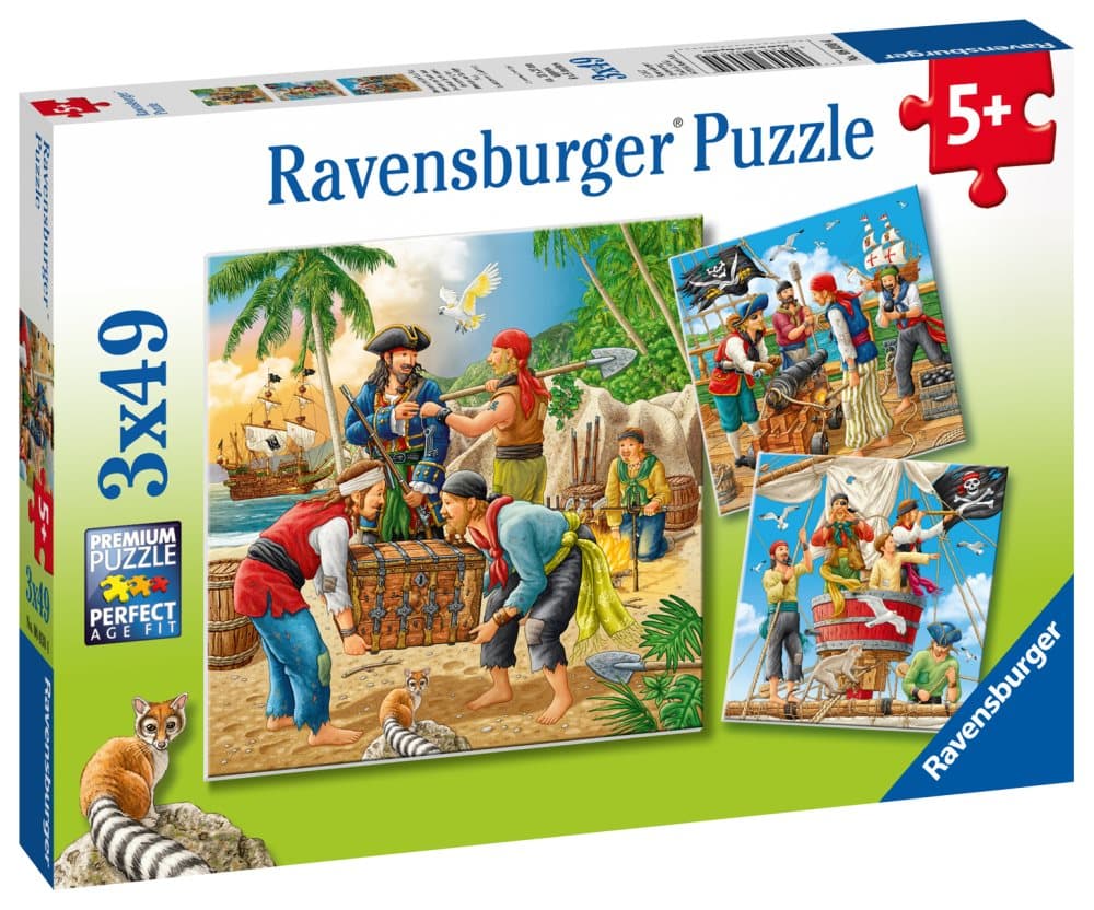 Adventure on the High Seas, Palapeli, 3x49 palaa, Ravensburger