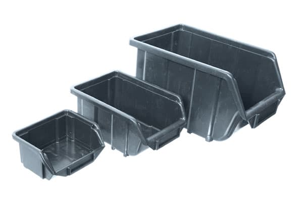 Red large ECO-Box storage bin 35x22x16.5 cm, 4 sizes, 5 colors