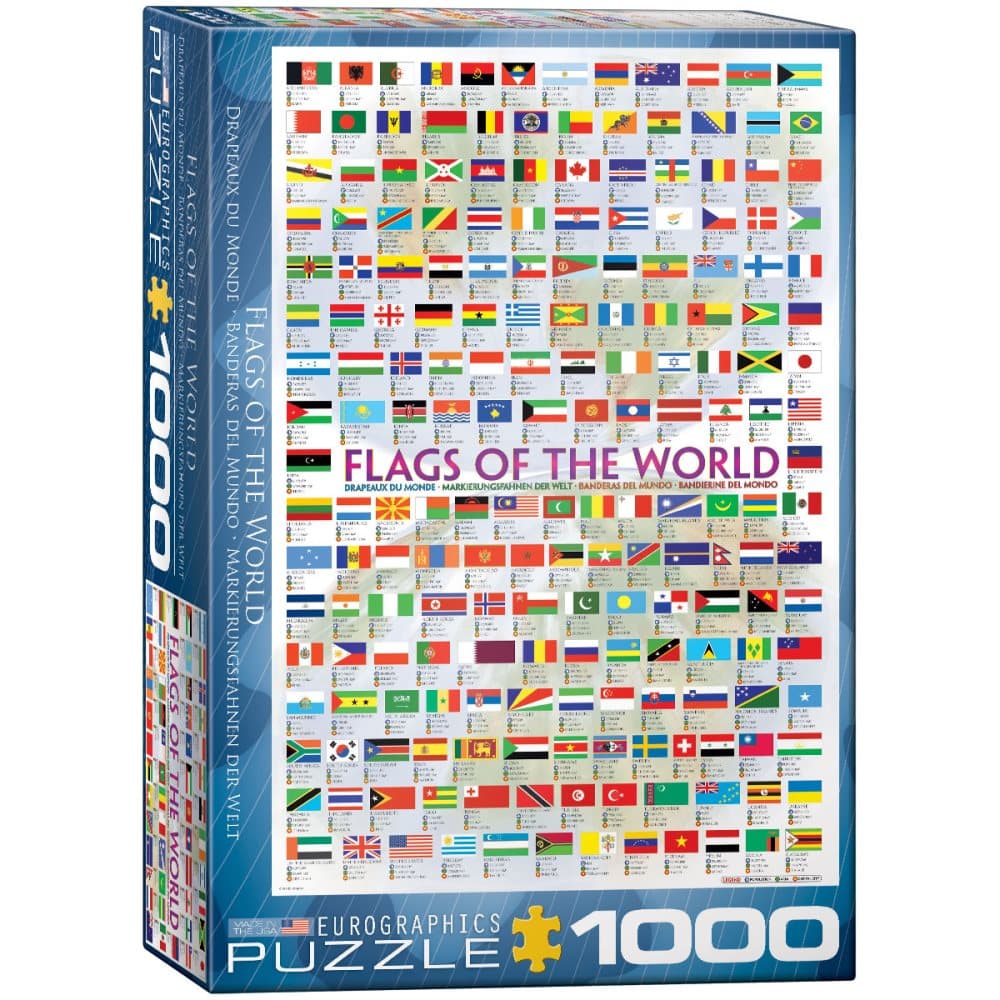 Flags of the World, Pussel, 1000 bitar, Eurographics