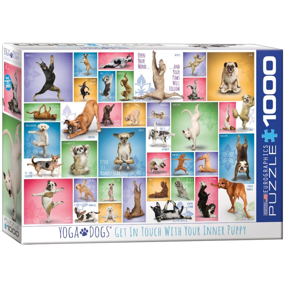 Yoga Dogs, Pussel, 1000 bitar, Eurographics