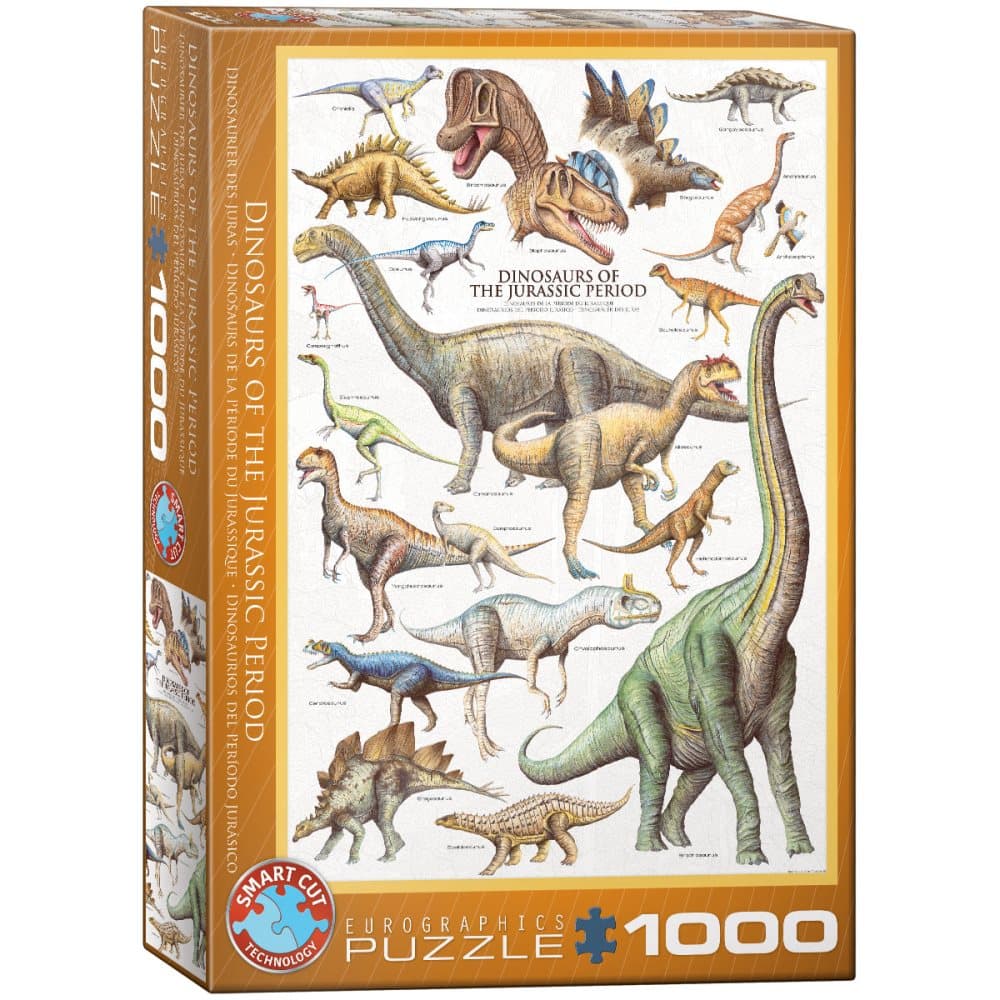 Dinosaurs of the Jurassic, Pussel, 1000 bitar, Eurographics