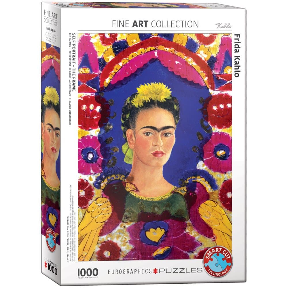 Frida Kahlo, Self-Portrait The Frame, Pussel, 1000 bitar, Eurographics