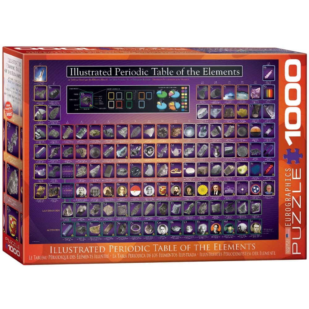 Illustrated Periodic Table of the Elements, Pussel, 1000 bitar, Eurographics