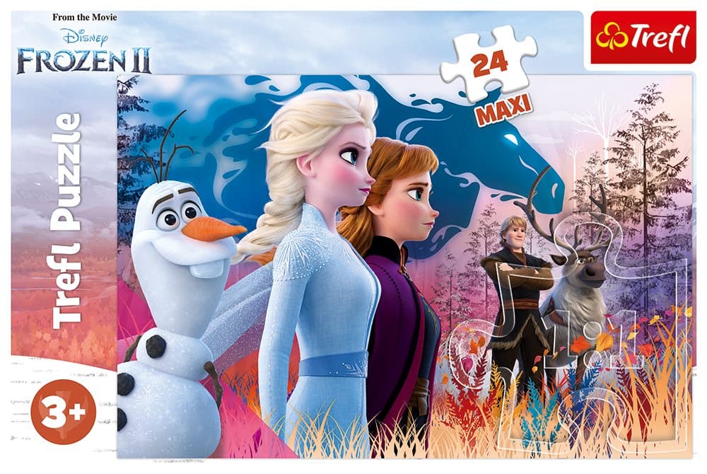Magical Journey, Frozen II, Pussel, Maxi 24 bitar, Trefl