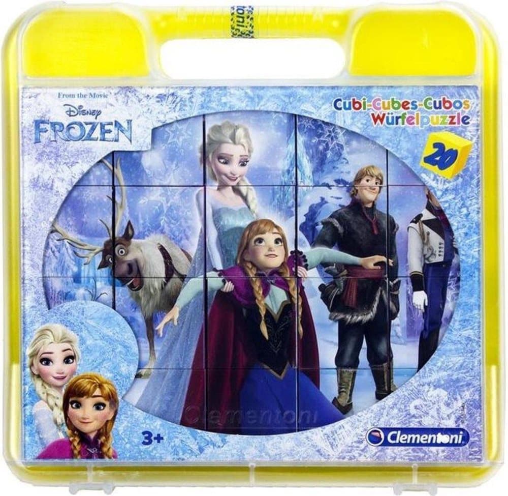 6 i 1 Frozen Frost Kubpussel/Pusselklossar 20 Bitar Pussel Puzzle