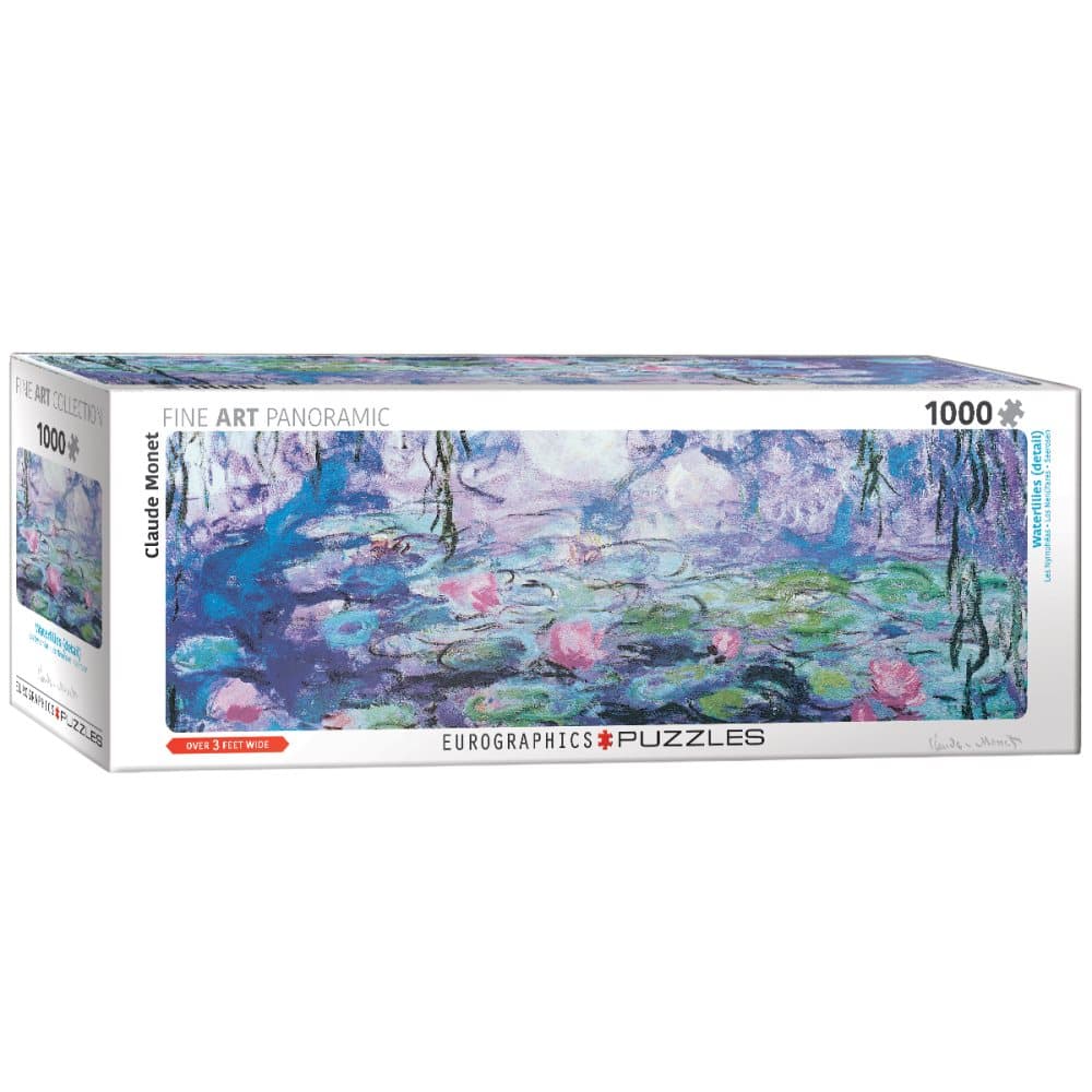 Claude Monet, Waterlillies, Panorama Palapeli, 1000 palaa, Eurographics