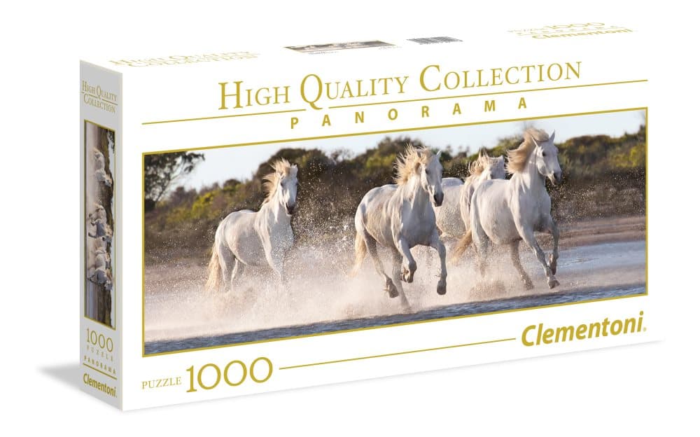 Running Horses, Pussel Panorama, 1000 bitar, Clementoni