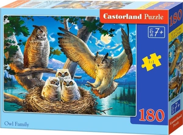 Castorland Puzzle 180 Owl Family CASTOR