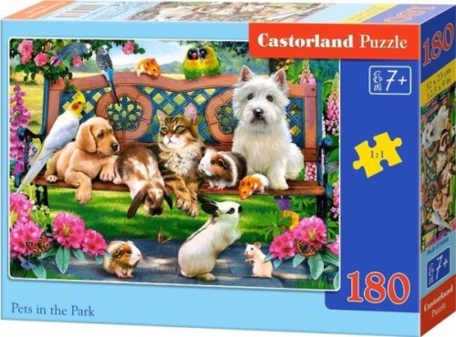 Bild av Castorland Puzzle 180 Pets in the Park CASTOR