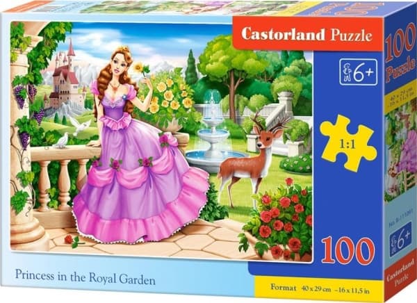 Castorland Puzzle 100 Princess in the Royal Garden CASTOR