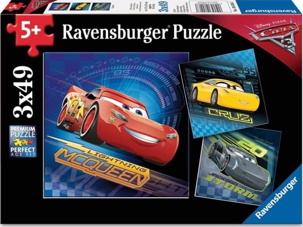 Ravensburger Puzzle 3x49 pieces - Cars 3