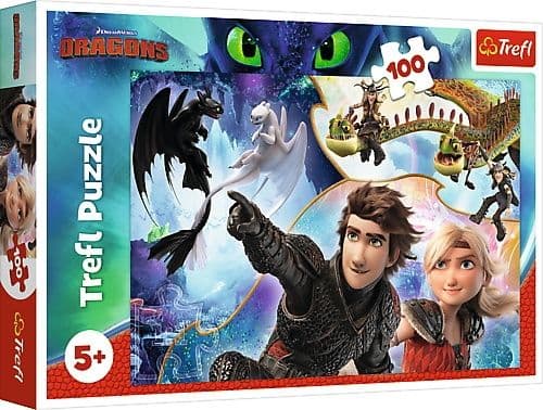 Trefl Puzzle 100el In the land of dragons 16392 Clubs