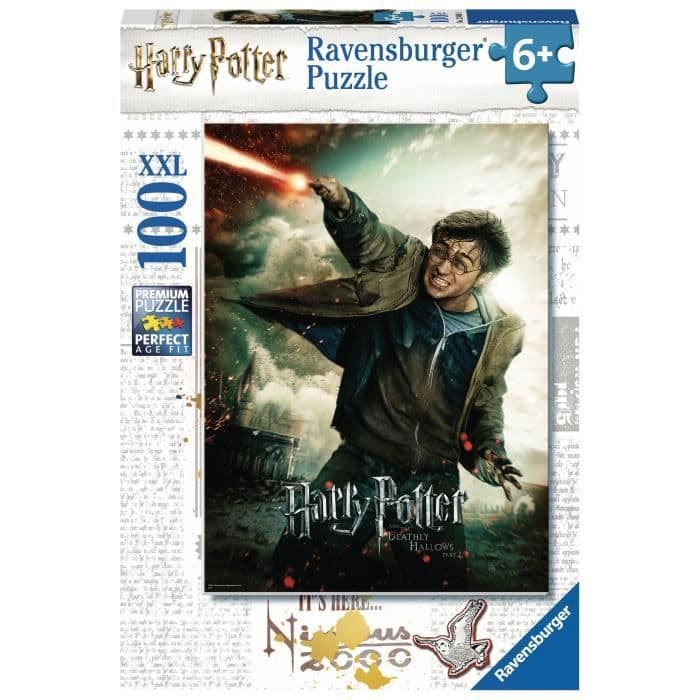 RAVENSBURGER - 100 stykker XXL-puzzle Harry Potter's fantastiske verden