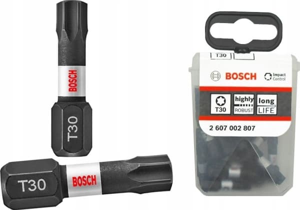 Bosch bits Impact T30 25 mm, 25 stk.