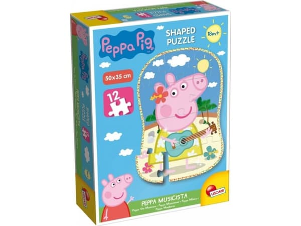 Lisciani Puzzle Peppa Pig Shape - Peppa Musician, 12 deler