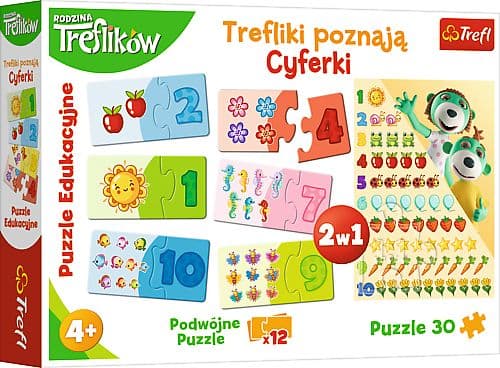 Trefl Puzzle Educational Trefliks learn the numbers