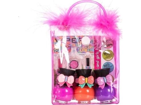 Tutu TUTU_SET Peel-Off set of nail polishes in a cosmetic bag 16 3x5ml