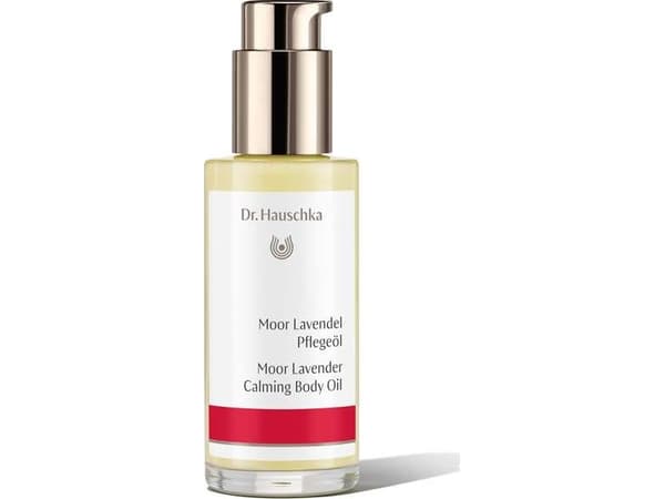 DR. HAUSCHKA_Roliggjørende kroppsolje Moor &amp; Lavendel 75 ml