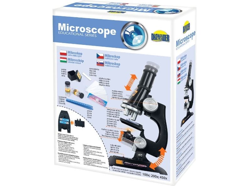 Dromader Microscope 100, 200, 450 x (00413)