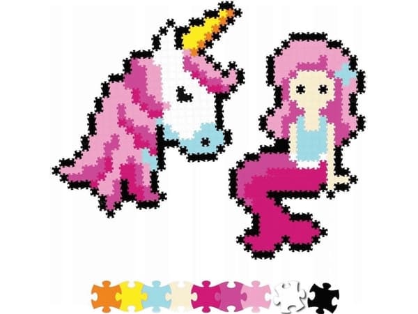 Qelements Puzzle 700 Pixel Jixelz Fairytale Friends - satukaverit
