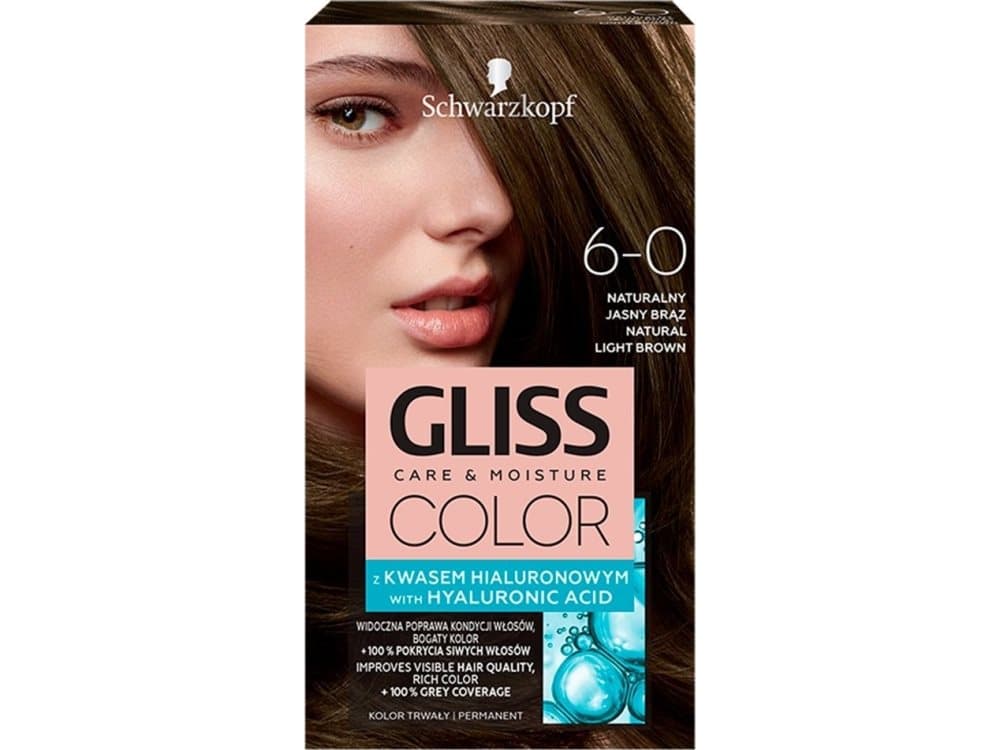 Schwarzkopf Schwarzkopf Gliss Color Cream coloring no. 6-0 Natural Light Brown 1op.