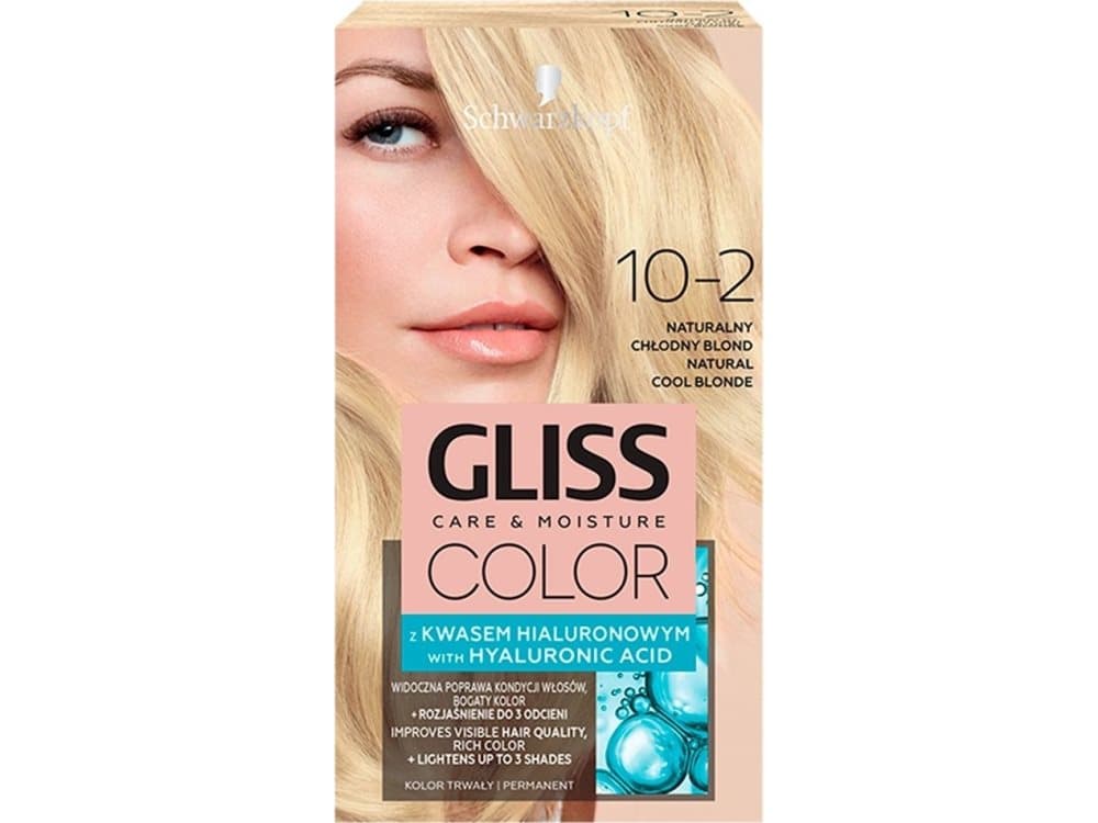 Schwarzkopf Schwarzkopf Gliss Color Color cream No. 10-2 Natural Cool Blond 1op.