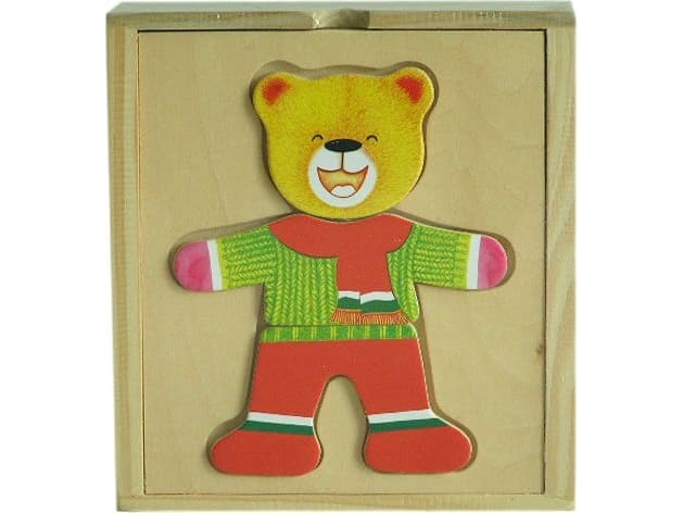 Brimarex BRIMAREX Wooden arrangement Single bear - 1517968