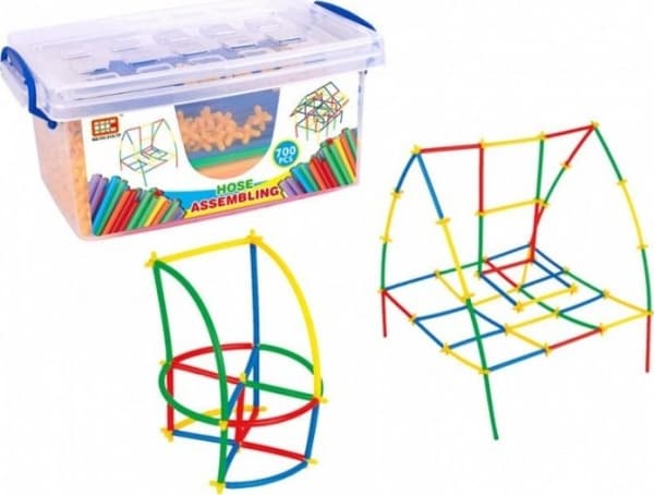 Askato ASKATO Bricks of Little Geniuses - Straws 700 pieces