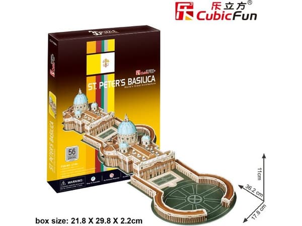 Cubicfun PUZZLE 3D St. Piotra 56 el. - C718H