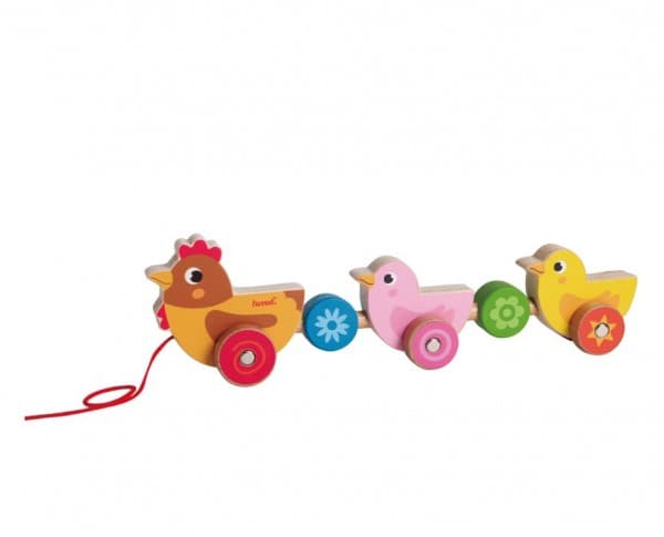 Iwood Hen å trekke i en tresnor