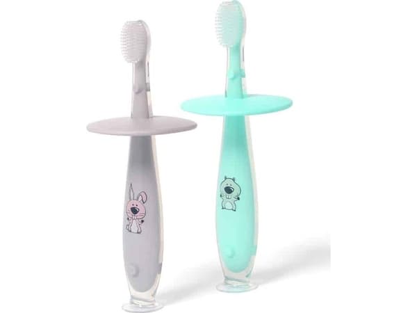 Babyono Safe toothbrush Mint/Gray 12m + BabyOno