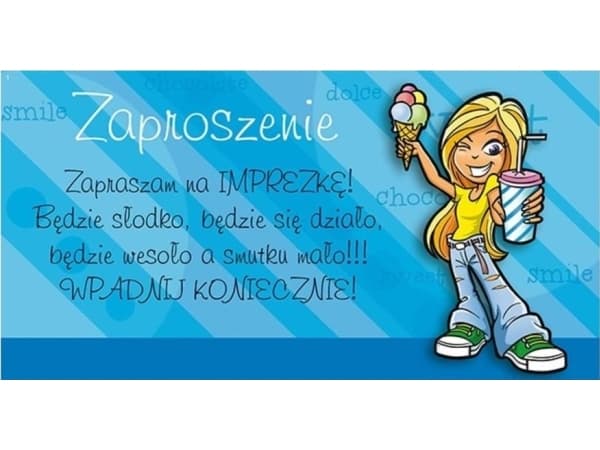 Stamp Zaproszenia Young nr 03 (opakowanie 10 szt)