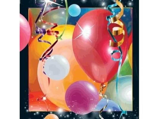 Worth Keeping Postcard 3D Balloons