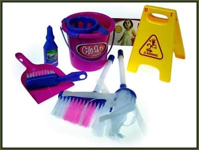 Hipo Cleaning kit with bucket, 10 parts, in a bag (HZS08)