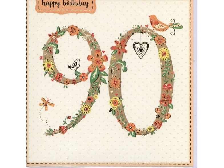 Museums & Galleries Birthday pass 90 and envelope