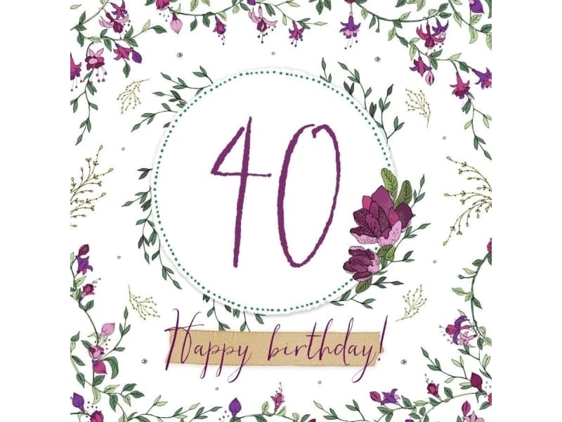 Clear Creation Swarovski Square Pass for 40th birthday (CL2240)