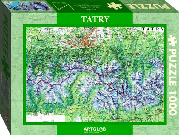 Artglob Puzzle 1000 - Tatra Mountains tourist map 1: 50,000